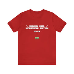Highschool Survival Mode Shirt | Minecraft School Unisex T-Shirt