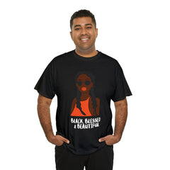 Black Blessed And Beautiful Shirt | Empowered & Beautiful Cotton T-shirt