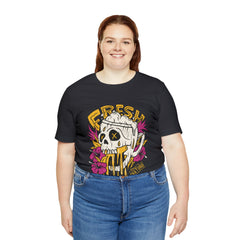 Fresh Beer Skull Shirt | Drink Beer Unisex T-Shirt