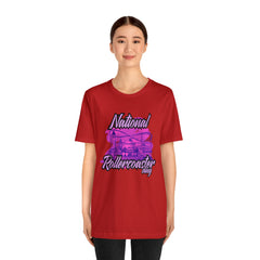 National Rollercoaster Day Pink Shirt | Carnival Ride T-Shirt