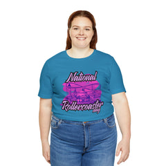 National Rollercoaster Day Pink Shirt | Carnival Ride T-Shirt