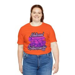 National Rollercoaster Day Pink Shirt | Carnival Ride T-Shirt