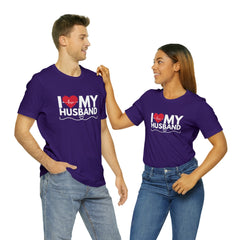 I Love My Husband Shirt | Couple Love T-Shirt, Pair Husband Wife Matching Shirt