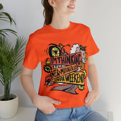Beer and Motorcycle Shirt | Drink Beer Unisex T-Shirt
