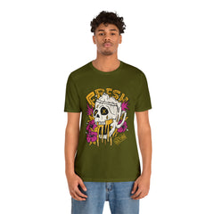 Fresh Beer Skull Shirt | Drink Beer Unisex T-Shirt