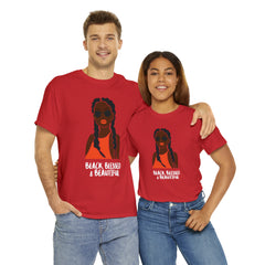 Black Blessed And Beautiful Shirt | Empowered & Beautiful Cotton T-shirt