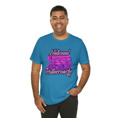 National Rollercoaster Day Pink Shirt | Carnival Ride T-Shirt