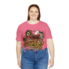 Beer and Motorcycle Shirt | Drink Beer Unisex T-Shirt