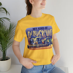 Tractor Farmer Playground Shirt | Tractor Enthusiast Unisex T-Shirt