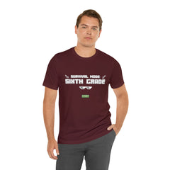 Sixth Grade Survival Mode Shirt | Minecraft School Unisex T-Shirt