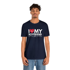 I Love My Boyfriend Shirt | Couple Love T-Shirt, Pair Girlfriend Boyfriend Matching Shirt