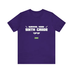 Sixth Grade Survival Mode Shirt | Minecraft School Unisex T-Shirt