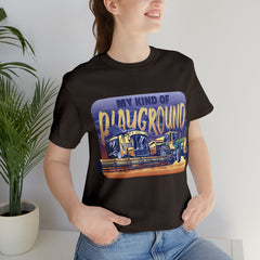 Tractor Farmer Playground Shirt | Tractor Enthusiast Unisex T-Shirt