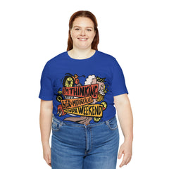 Beer and Motorcycle Shirt | Drink Beer Unisex T-Shirt