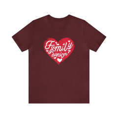 Family Reunion Heart Shirt | Family Love Unisex T-Shirt