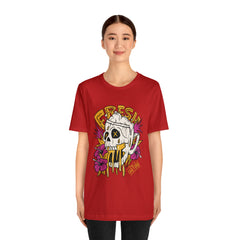 Fresh Beer Skull Shirt | Drink Beer Unisex T-Shirt