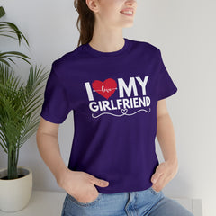 I Love My Girlfriend Shirt | Couple Love T-Shirt, Pair Girlfriend Boyfriend Matching Shirt