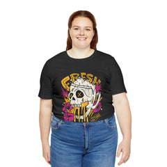 Fresh Beer Skull Shirt | Drink Beer Unisex T-Shirt