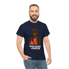 Black Blessed And Beautiful Shirt | Empowered & Beautiful Cotton T-shirt