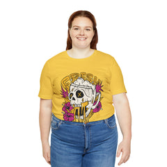 Fresh Beer Skull Shirt | Drink Beer Unisex T-Shirt