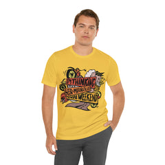 Beer and Motorcycle Shirt | Drink Beer Unisex T-Shirt