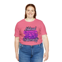 National Rollercoaster Day Pink Shirt | Carnival Ride T-Shirt