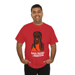 Black Blessed And Beautiful Shirt | Empowered & Beautiful Cotton T-shirt