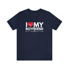 I Love My Boyfriend Shirt | Couple Love T-Shirt, Pair Girlfriend Boyfriend Matching Shirt