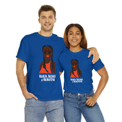 Black Blessed And Beautiful Shirt | Empowered & Beautiful Cotton T-shirt