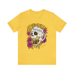 Fresh Beer Skull Shirt | Drink Beer Unisex T-Shirt