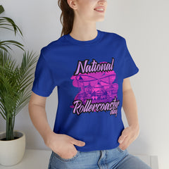 National Rollercoaster Day Pink Shirt | Carnival Ride T-Shirt