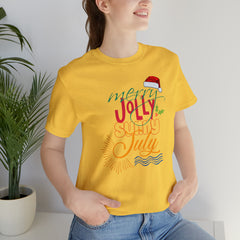 Merry Sunny July Shirt | Christmas in July Statement T-Shirt