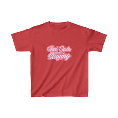 Slaying in Third Grade Shirt | School Kids Heavy Cotton™ Tee