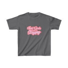 Slaying in Third Grade Shirt | School Kids Heavy Cotton™ Tee