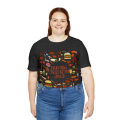 Everything Tastes Better Grilled Shirt | Grilling Love Unisex T-Shirt