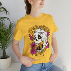 Fresh Beer Skull Shirt | Drink Beer Unisex T-Shirt