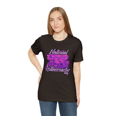 National Rollercoaster Day Pink Shirt | Carnival Ride T-Shirt