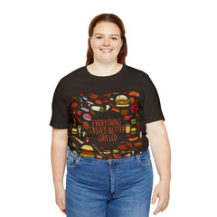 Everything Tastes Better Grilled Shirt | Grilling Love Unisex T-Shirt