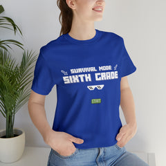 Sixth Grade Survival Mode Shirt | Minecraft School Unisex T-Shirt