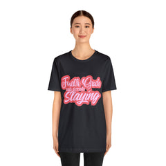 Slaying in Fourth Grade Shirt | Pink School Unisex T-Shirt