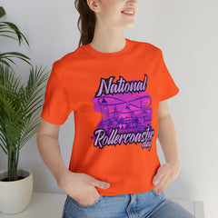 National Rollercoaster Day Pink Shirt | Carnival Ride T-Shirt