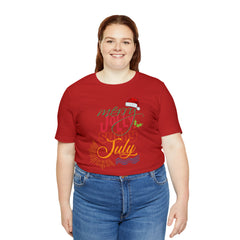 Merry Sunny July Shirt | Christmas in July Statement T-Shirt