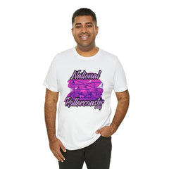 National Rollercoaster Day Pink Shirt | Carnival Ride T-Shirt