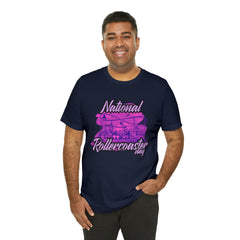 National Rollercoaster Day Pink Shirt | Carnival Ride T-Shirt