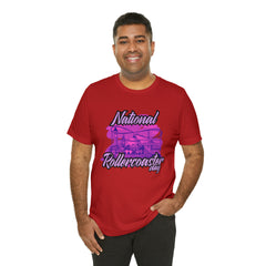National Rollercoaster Day Pink Shirt | Carnival Ride T-Shirt