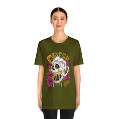 Fresh Beer Skull Shirt | Drink Beer Unisex T-Shirt