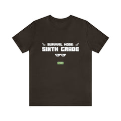 Sixth Grade Survival Mode Shirt | Minecraft School Unisex T-Shirt