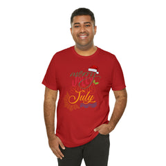 Merry Sunny July Shirt | Christmas in July Statement T-Shirt