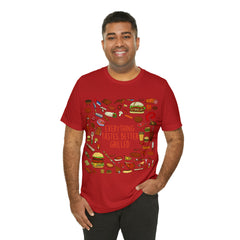Everything Tastes Better Grilled Shirt | Grilling Love Unisex T-Shirt