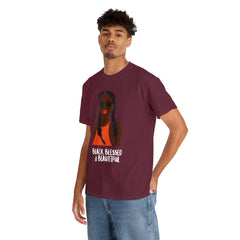Black Blessed And Beautiful Shirt | Empowered & Beautiful Cotton T-shirt
